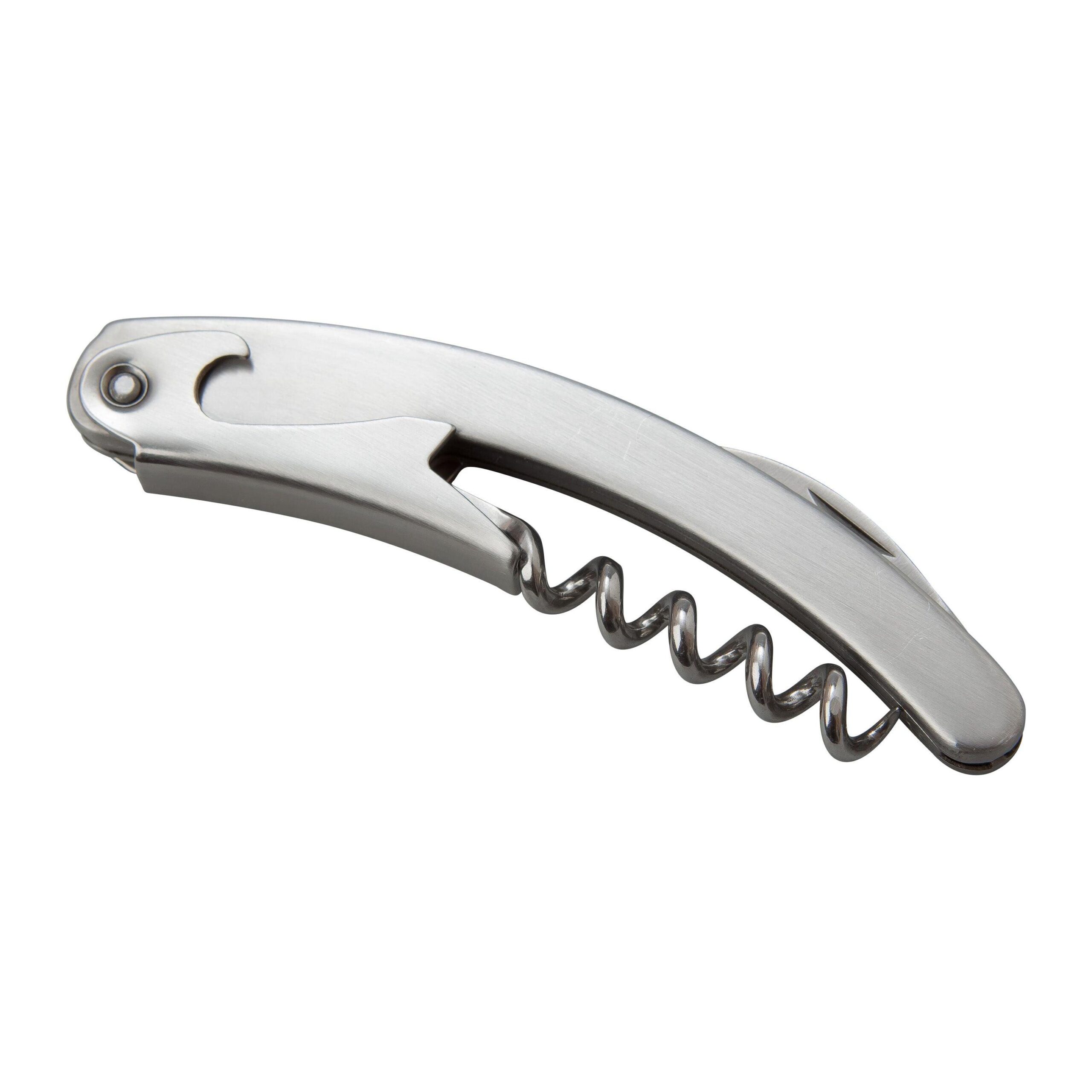 Sleek Stainless Steel Waiter’s Friend Bottle Opener