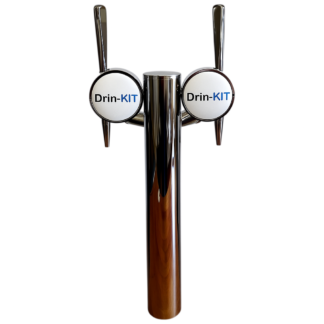 2-Way Beta Font | Twin Tap Customisable Beer Tower – Sleek and Stylish Dispensing Solution