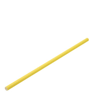 Paper Solid Yellow Straw 8″ (20cm) Box of 250, set of 24
