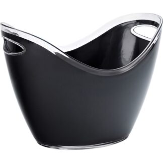 Large Champagne Bucket Black 13.75″ (35cm), set of 2