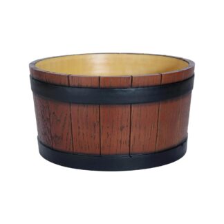 Wood Grain Effect 11 litre/19 pint Barrel End Ice Tub