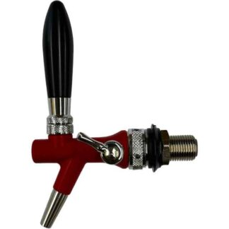 Red ACE compensator beer tap 1/2” thread 5/16” inlet 35mm Shank