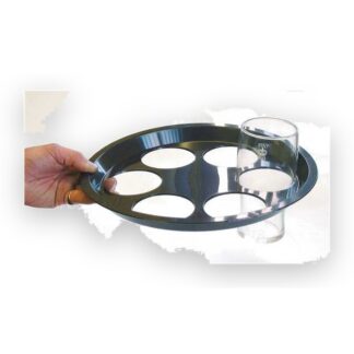 Glass caddy tray
