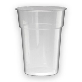Disposable half pint beer glass