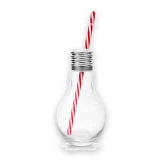 Edison bulb drinking jars, pair