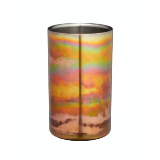Stainless Steel Iridescent Copper-Coloured Wine Cooler – 12cm Dia x 20cm H