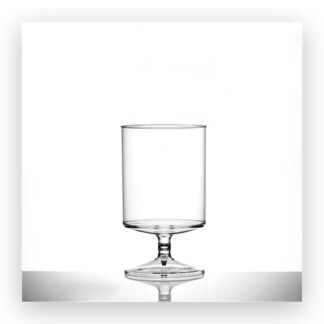 Engraved wine glasses, pair